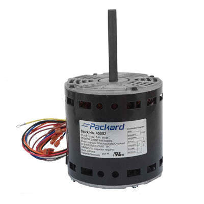 Packard 45052 1/2 Hp 1050Rpm/4 Spd 115 Volt Psc Motor Replaces Icp Heil Quaker