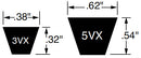 Bando 5VX1250 Power Ace Cog