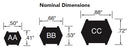 Bando BB168 Double V-Belt