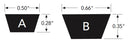 Bando B55KC Ultrapower AG KC Belts