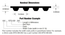 Bando 600-KPS14M-1708 Timing Belt
