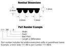 Bando 513-3M-6 3M HT Timing Belt