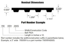 Bando 1800XXH200G XXH Timing Belt