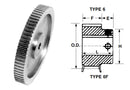 Bando P10L050 MPB TB Pulley 3/8"