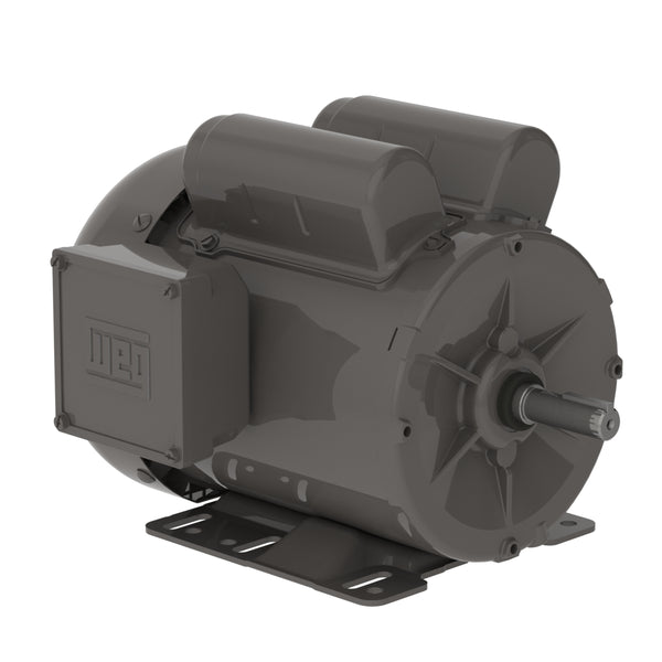 WEG 00158ES1E145T General 1.5 HP 4P G143/5T 1Ph 208-230/460 V 60 Hz IC411 - TEFC - Foot-mounted