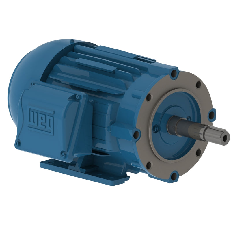 WEG 00158ET3H145JM-W22 W22 Close Coupled Pump JM NEMA Premium Efficiency 1.5 HP 4P 143/5JM 3Ph 575 V 60 Hz IC411 - TEFC - Foot-mounted