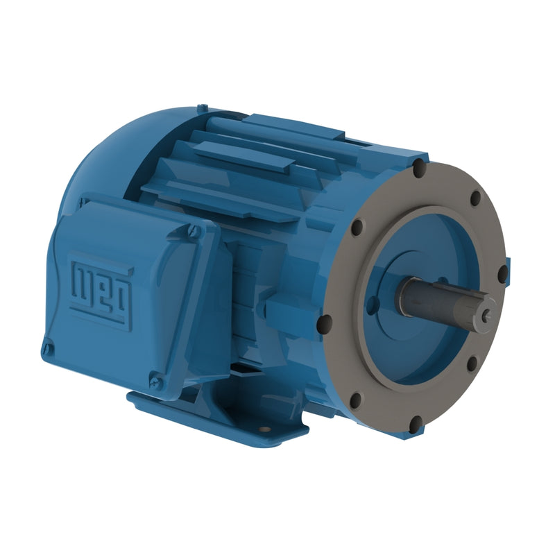 WEG 00118ET3V143TC-W22 W22 NEMA Premium Efficiency 1 HP 4P 143/5TC 3Ph 200/400 V 60 Hz IC411 - TEFC - Foot-mounted