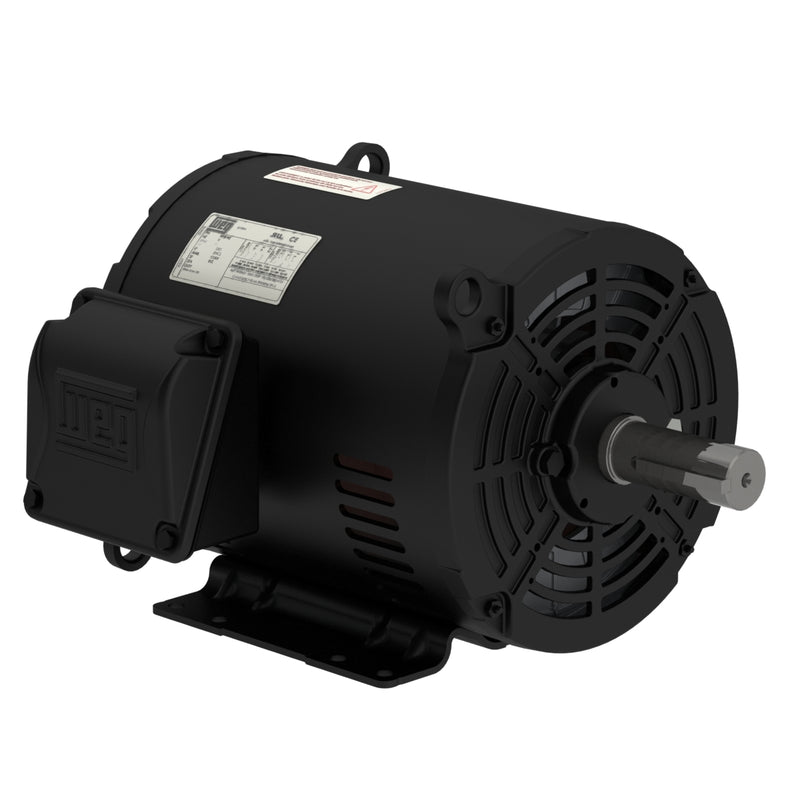 WEG 00518OT3E184T-S Rolled Steel NEMA Premium Efficiency 5 HP 4P 182/4T 3Ph 230/460//190-220/380-415 V 60 Hz IC01 - ODP - Foot-mounted