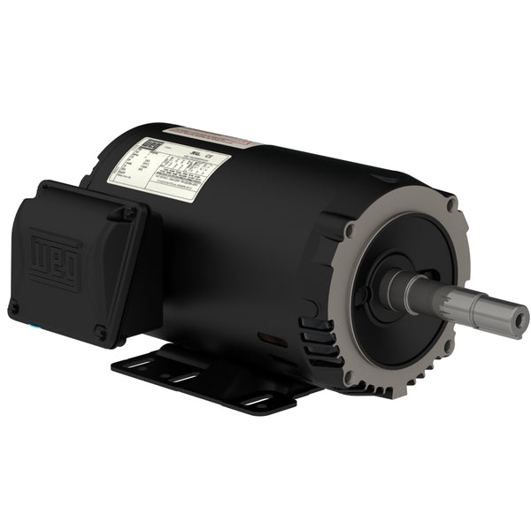 WEG 00158OT3E145JM-SG Rolled Steel JM Pump NEMA Premium Efficiency 1.5 HP 4P 143/5JM 3Ph 230/460//190-220/380-415 V 60 Hz IC01 - ODP - Foot-mounted