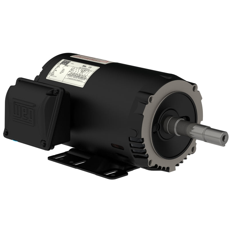 WEG 00158OT3V145JM-S Rolled Steel JM Pump NEMA Premium Efficiency 1.5 HP 4P 143/5JM 3Ph 200/400 V 60 Hz IC01 - ODP - Foot-mounted