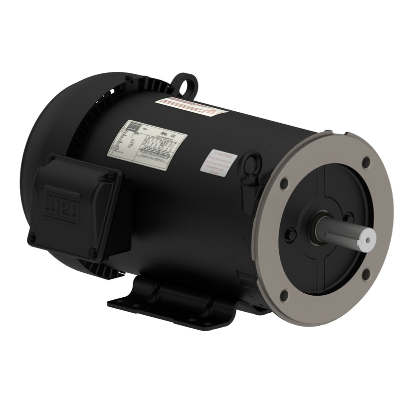 WEG 00518ET3H184TC-S Rolled Steel NEMA Premium Efficiency 5 HP 4P 182/4TC 3Ph 575 V 60 Hz IC411 - TEFC - Foot-mounted