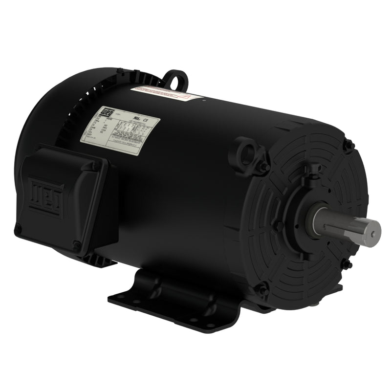 WEG 00518ET3E184T-SRT Rolled Steel NEMA Premium Efficiency 5 HP 4P 182/4T 3Ph 230/460//190-220/380-415 V 60 Hz IC411 - TEFC - Foot-mounted