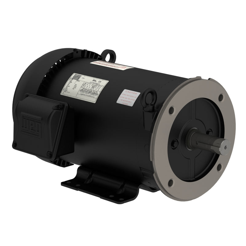 WEG 00518ET3E184TC-SG Rolled Steel NEMA Premium Efficiency 5 HP 4P 182/4TC 3Ph 230/460//190-220/380-415 V 60 Hz IC411 - TEFC - Foot-mounted