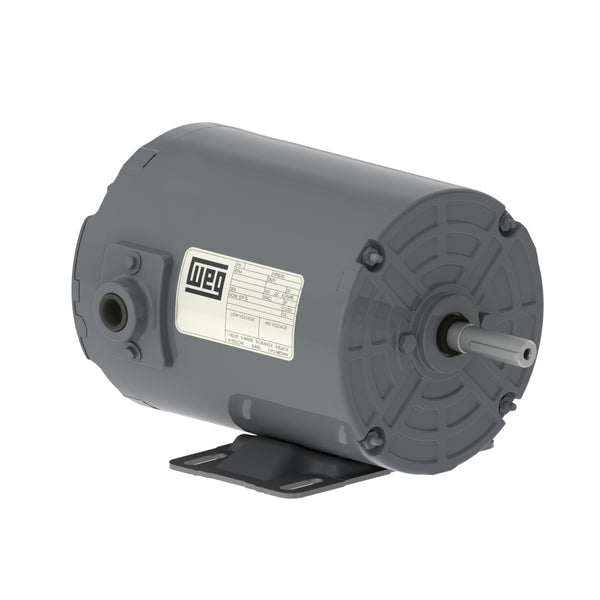 WEG .7536AS3EAF56Z-S Rolled Steel Standard Efficiency 0.75 HP 2P 56Z 3Ph 208-230/460 V 60 Hz IC410 - TEAO - Foot-mounted