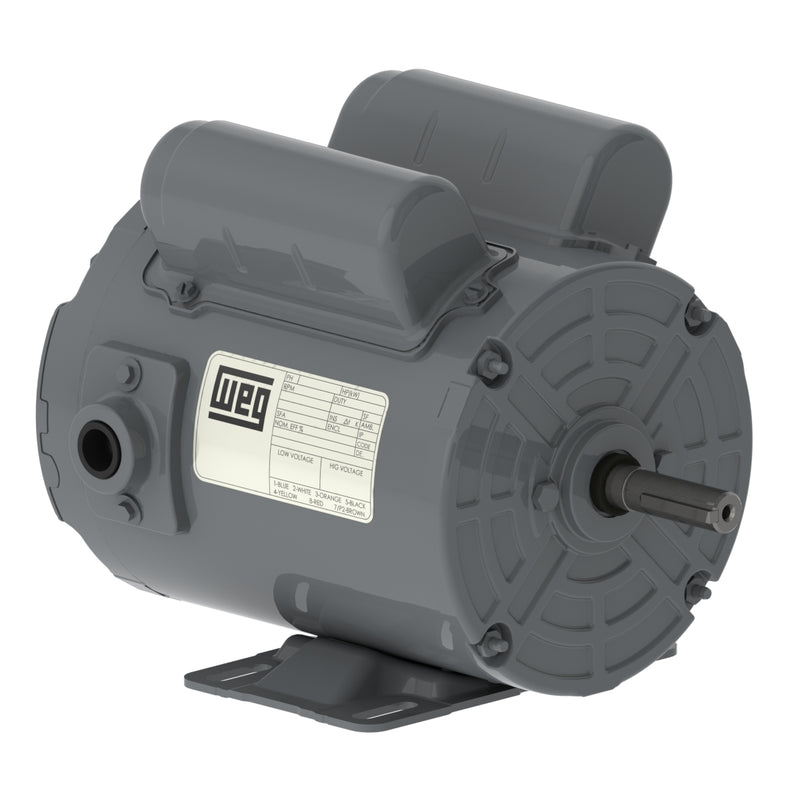 WEG .7536AS1RAF56Z-S Rolled Steel 0.75 HP 2P 56 1Ph 115/208-230 V 60 Hz IC410 - TEAO - Foot-mounted