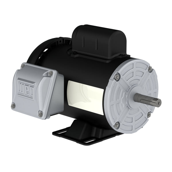 WEG .5036ES1BW56-S Rolled Steel 0.5 HP 2P W56 1Ph 115/208-230 V 60 Hz IC411 - TEFC - Foot-mounted