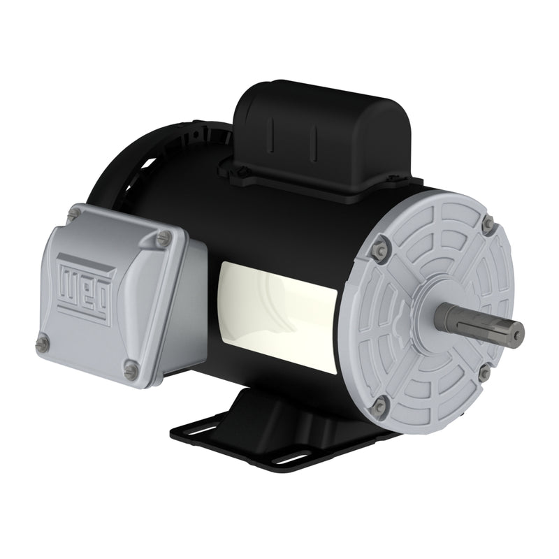 WEG .5036ES1BW56-S Rolled Steel 0.5 HP 2P W56 1Ph 115/208-230 V 60 Hz IC411 - TEFC - Foot-mounted