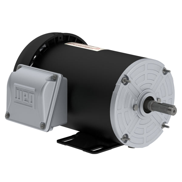 WEG 00136ET3HW56-S Rolled Steel Premium Efficiency 1 HP 2P W56 3Ph 575 V 60 Hz IC411 - TEFC - Foot-mounted