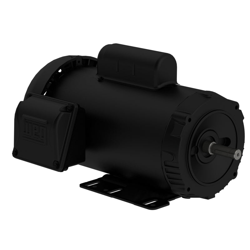 WEG .5036ES1BW56C-S Rolled Steel 0.5 HP 2P W56C 1Ph 115/208-230 V 60 Hz IC411 - TEFC - Foot-mounted