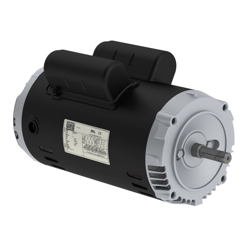 WEG 00236OS1BJPR56C-S Rolled Steel Jet Pump - C type 2 HP 2P 56C 1Ph 115/208-230 V 60 Hz IC01 - ODP - Footless