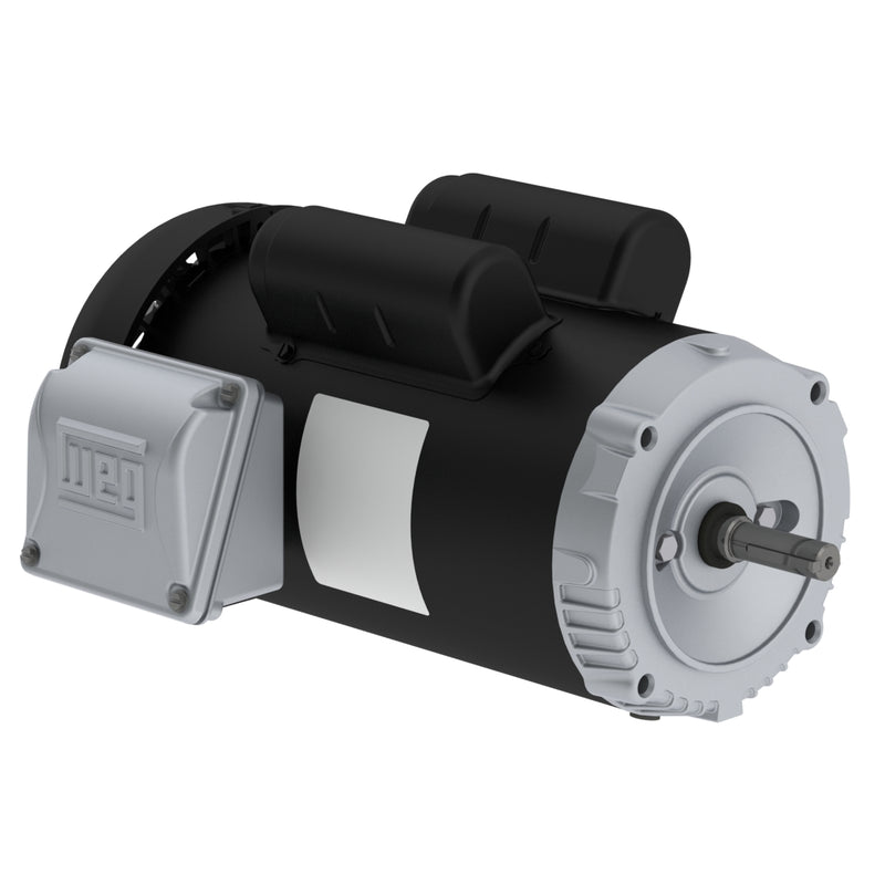 WEG 00136ES1BJPR56C-S Rolled Steel Jet Pump - C type 1 HP 2P 56C 1Ph 115/208-230 V 60 Hz IC411 - TEFC - Footless