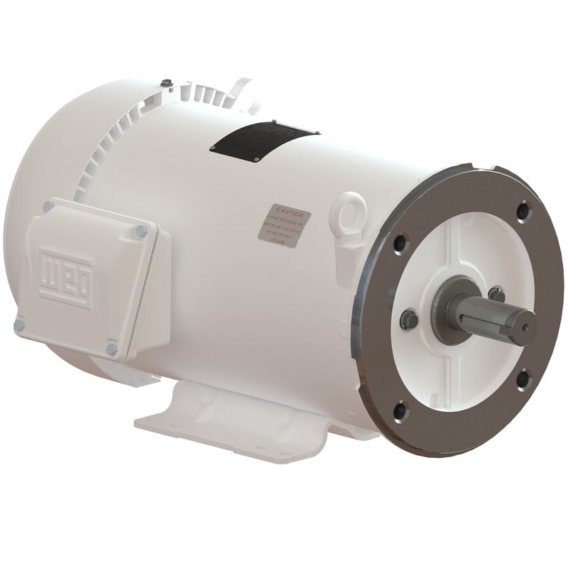 WEG 00318ET3EHW182TC-S Rolled Steel Wash Down NEMA Premium Efficiency 3 HP 4P 182/4TC 3Ph 230/460//190-220/380-415 V 60 Hz IC411 - TEFC - Foot-mounted