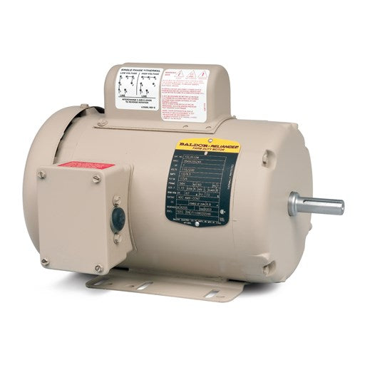 Baldor FDL3510TM 1HP, 1725RPM, 1PH, 60HZ, 143T, 3524L, TEFC, F1