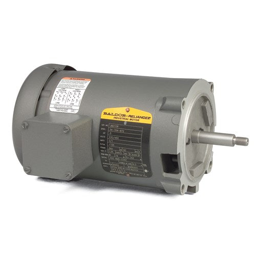 Baldor JM3155 2HP, 3450RPM, 3PH, 60HZ, 56J, 3430M, OPEN, F1