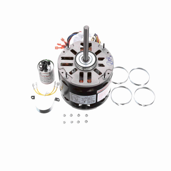 Century MASTERFIT PROÂ® Fan and Blower Motor, 1/2-1/6 HP, 1 Ph, 60 Hz, 115 V, 1075 RPM, 4 Speed, 48 Frame, OPEN - FDL6001A