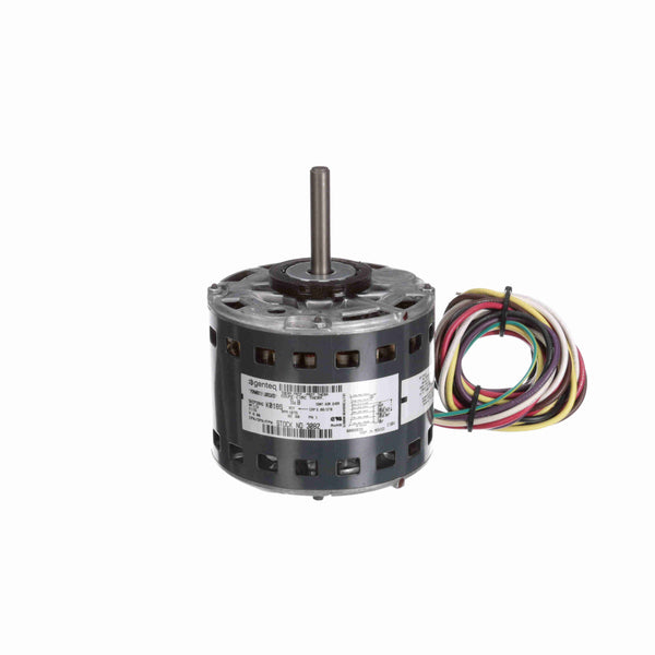 Genteq OEM Replacement Motor, 1/3 HP, 1 Ph, 60 Hz, 115 V, 1075 RPM, 4 Speed, 48 Frame, OAO - 3082