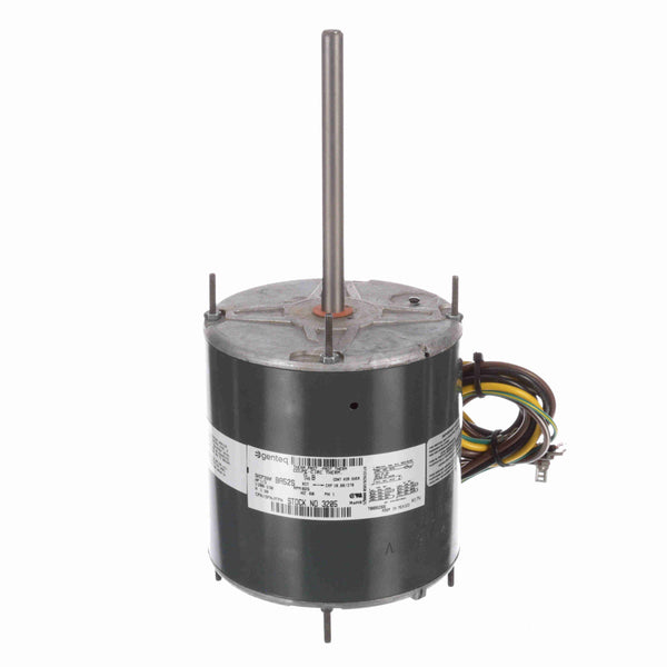 Genteq Condenser Fan Motor, 1/3 HP, 1 Ph, 60 Hz, 208-230 V, 825 RPM, 1 Speed, 48 Frame, TEAO - 3205