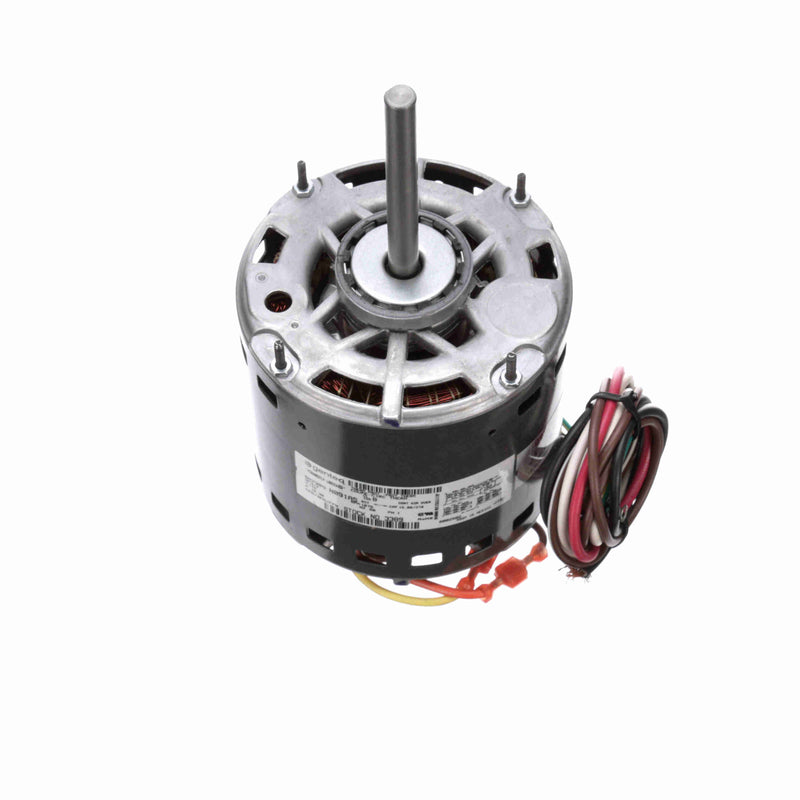 Genteq Fan and Blower Motor, 3/4 HP, 1 Ph, 60 Hz, 115 V, 1075 RPM, 2 Speed, 48 Frame, OAO - 3389