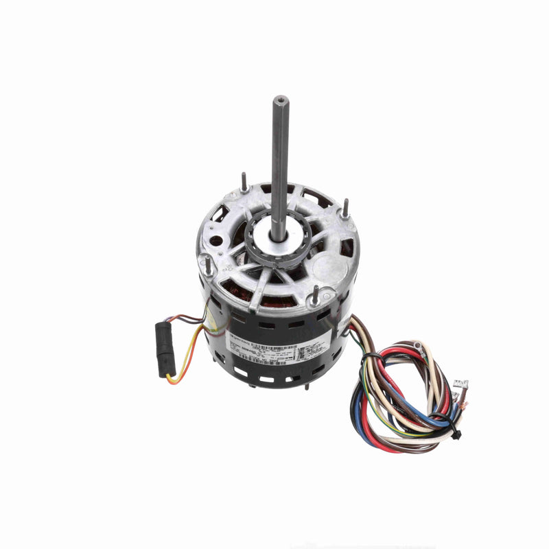 Genteq Fan and Blower Motor, 3/4 HP, 1 Ph, 60 Hz, 115 V, 1075 RPM, 3 Speed, 48 Frame, OAO - 3989