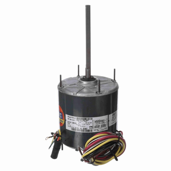 Genteq Condenser Fan Motor, 1/2 HP, 1 Ph, 60 Hz, 460 V, 1625 RPM, 2 Speed, 48 Frame, OAO - 3C007