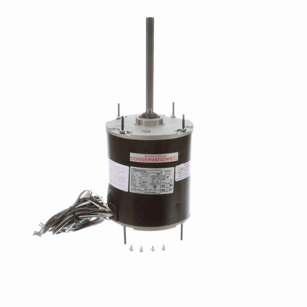 Century Condenser Fan Motor, 3/4 HP, 1 Ph, 60 Hz, 575 V, 1075 RPM, 1 Speed, 48 Frame, TEAO - 5FE1076SV1