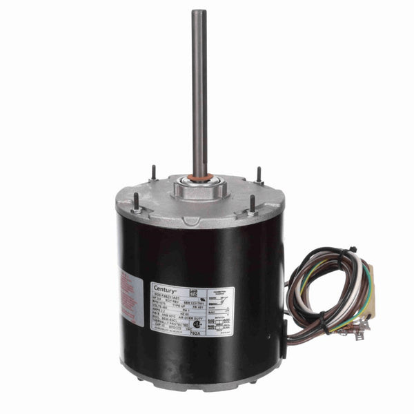 Century Condenser Fan Motor, 3/4 HP, 1 Ph, 60 Hz, 460 V, 1075 RPM, 1 Speed, 48 Frame, SEMI ENCLOSED - 792A