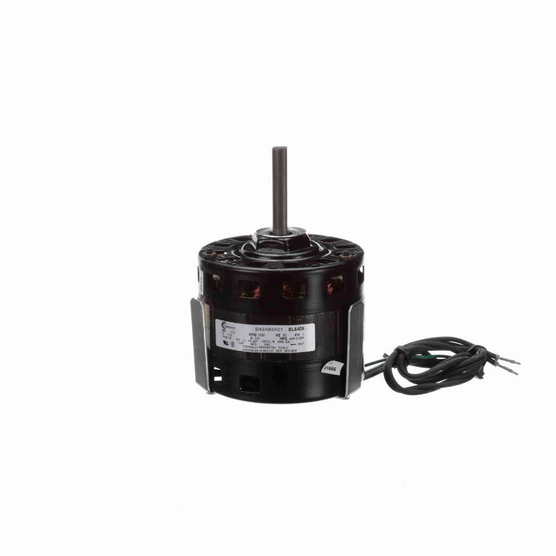 Century OEM Replacement Motor, 1/10 HP, 1 Ph, 60 Hz, 115 V, 1050 RPM, 1 Speed, 42 Frame, OPEN - BL6408