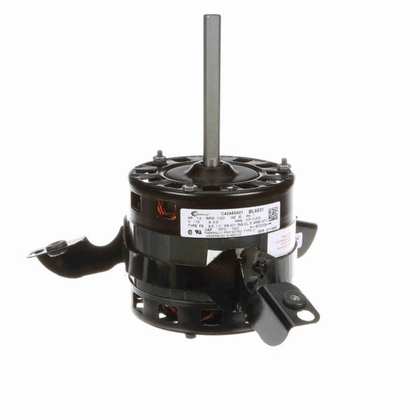 Century Fan and Blower Motor, 1/4 HP, 1 Ph, 60 Hz, 115 V, 1050 RPM, 1 Speed, 42 Frame, OAO - BL6531