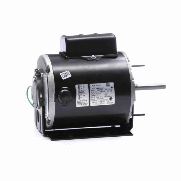 Century Direct Drive Fan Motor, 1/3 HP, 1 Ph, 60 Hz, 115/230 V, 48Z Frame, TEAO - C046A