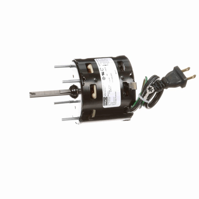 Fasco OEM Replacement Motor, 1/65 HP, 1 Ph, 60 Hz, 115 V, 1590 RPM, 1 Speed, 3.3" Diameter, OAO - D1117