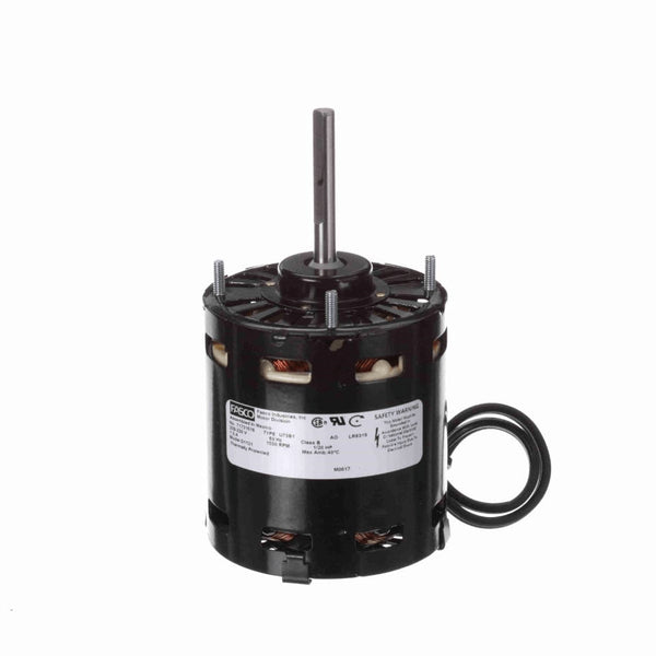 Fasco OEM Replacement Motor, 1/20 HP, 1 Ph, 60 Hz, 208/230 V, 1550 RPM, 1 Speed, 3.3" Diameter, OAO - D1121