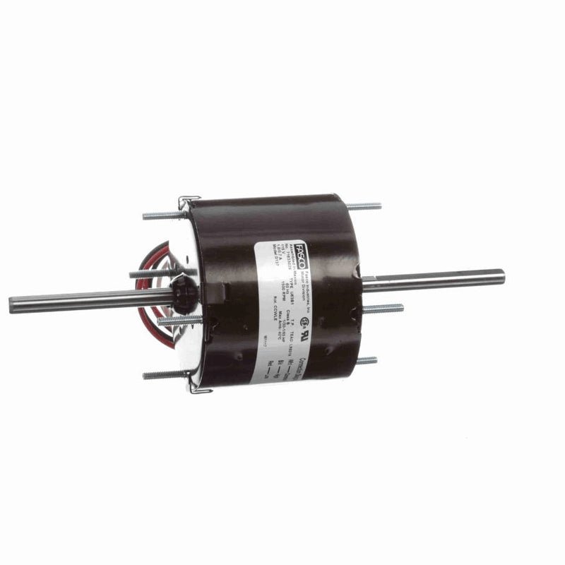 Fasco OEM Replacement Motor, 1/30-1/65 HP, 1 Ph, 60 Hz, 115 V, 1500 RPM, 2 Speed, 3.3" Diameter, TEAO - D137