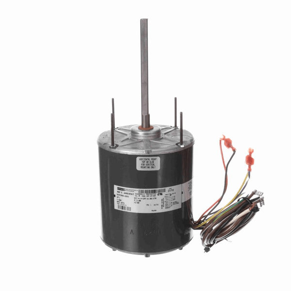 Fasco Condenser Fan Motor, 1 HP, 1 Ph, 60 Hz, 460 V, 1075 RPM, 1 Speed, 48 Frame, OAO - D1710