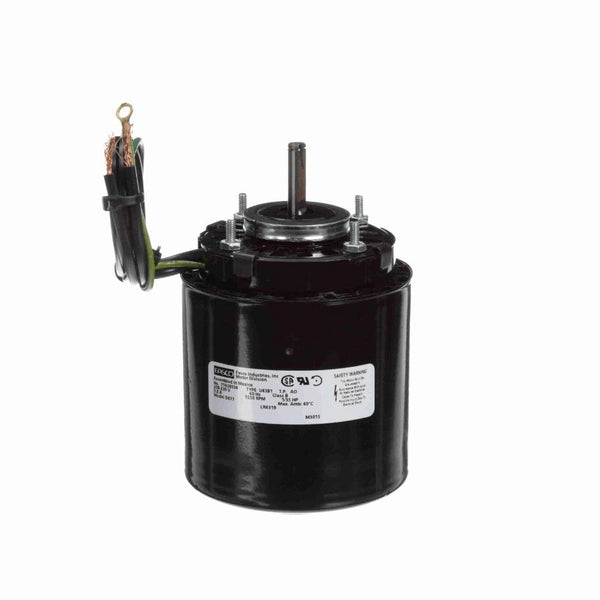 Fasco Refrigeration Motor, 1/35 HP, 1 Ph, 60 Hz, 208-230 V, 1550 RPM, 1 Speed, 3.3" Diameter, OAO - D477