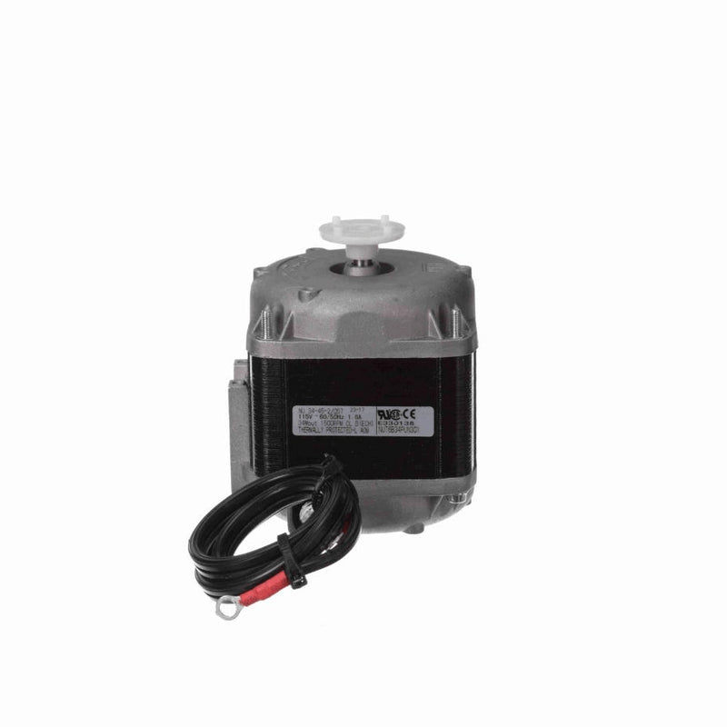 Elco Refrigeration Motor, 1 Ph, 60 Hz, 115 V, 1800 RPM, UNIT BEARING Frame, TEAO - EC34W115