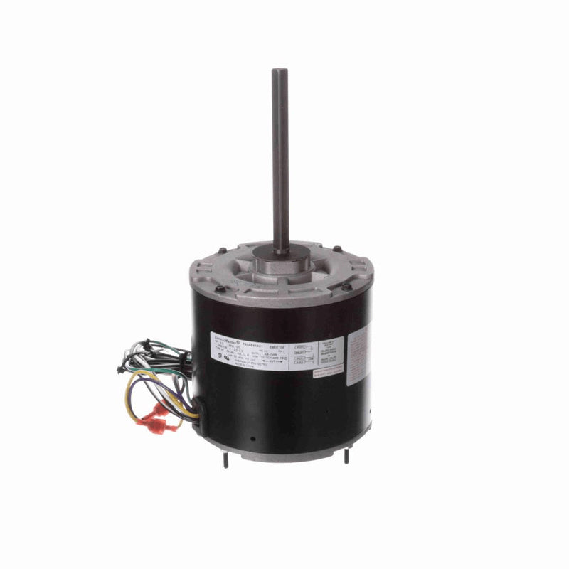 Century ECONOMASTERÂ® Condenser Fan Motor, 1/2 HP, 1 Ph, 60 Hz, 208-230 V, 1075 RPM, 1 Speed, 48 Frame, ENCLOSED - EM3730F