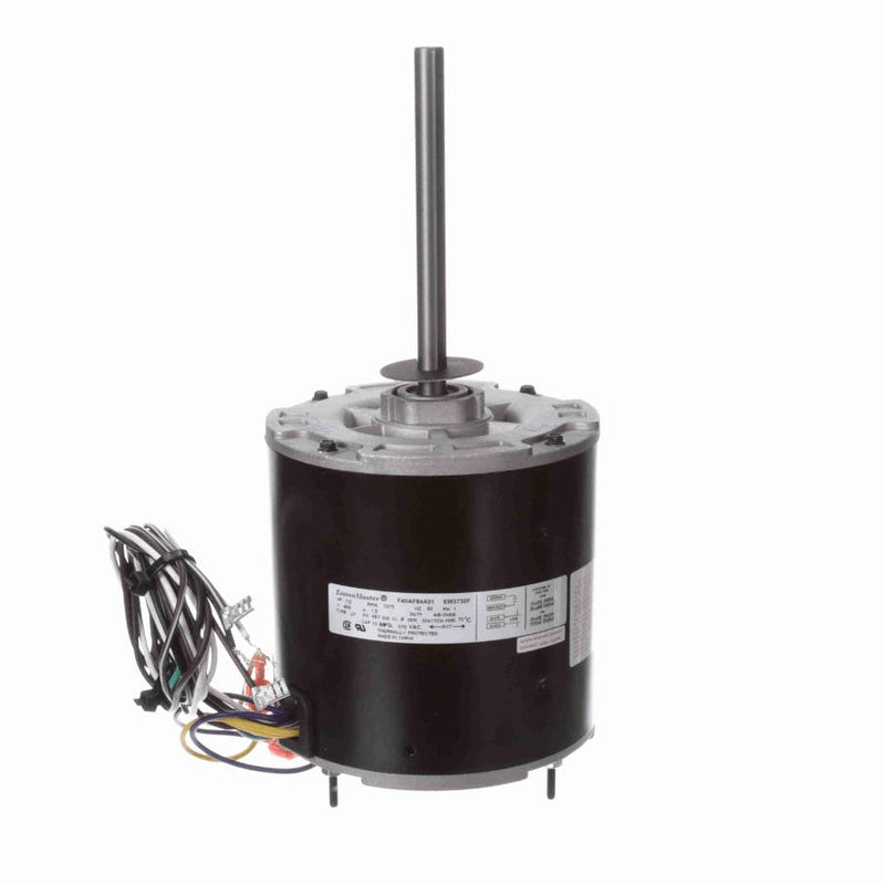 Century PRO-E SERIESÂ® Condenser Fan Motor, 1/2 HP, 1 Ph, 60 Hz, 460 V, 1075 RPM, 1 Speed, 48 Frame, ENCLOSED - EM3738F