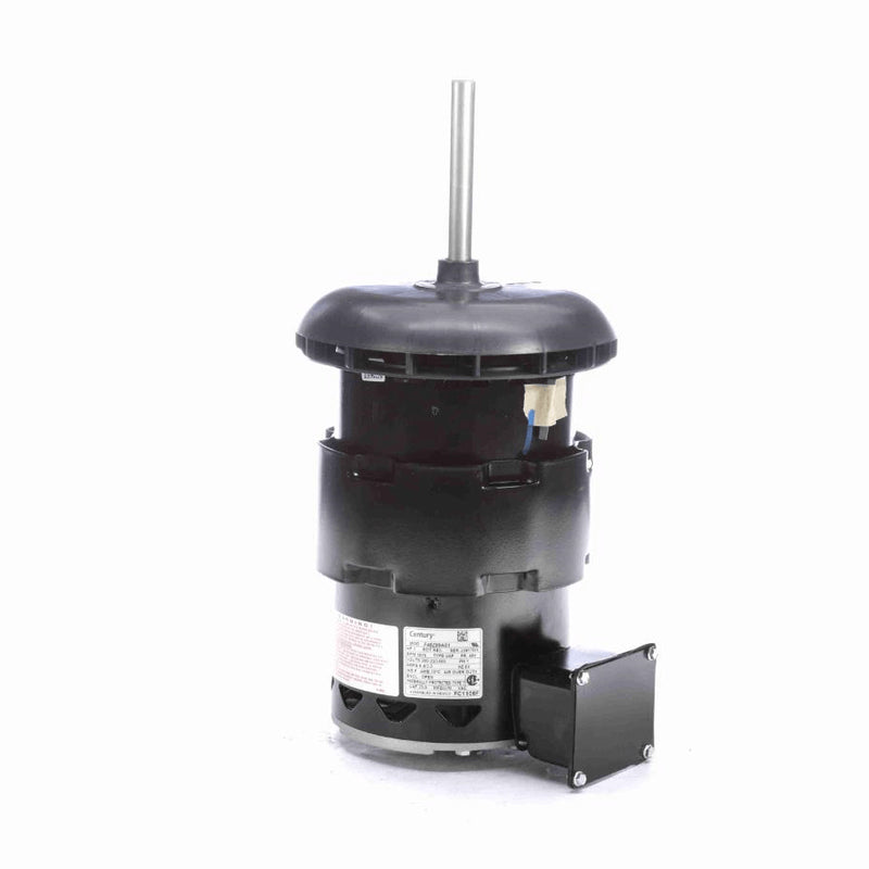 Century HEATMASTERÂ® Condenser Fan Motor, 1 HP, 1 Ph, 60 Hz, 200-230/460 V, 1075 RPM, 1 Speed, 48 Frame, OPEN - FC1106F