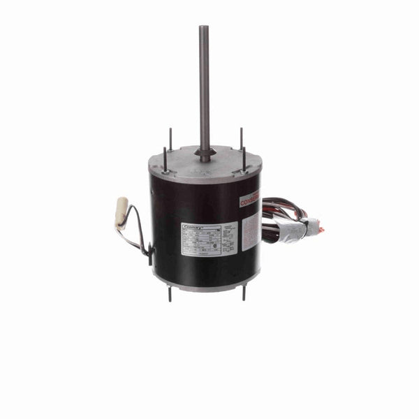 Century MASTERFIT PROÂ® Condenser Fan Motor, 1/2, 1/4 HP, 1 Ph, 60 Hz, 208-230 V, 825 RPM, 2 Speed, 48 Frame, TEAO - FE6003F