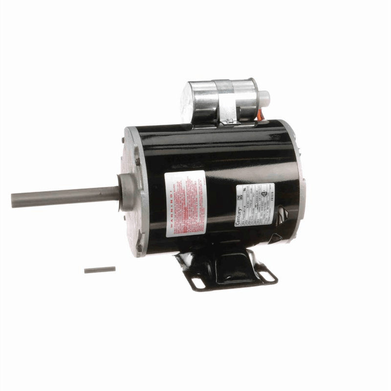 Century Condenser Fan Motor, 3/4 HP, 1 Ph, 60 Hz, 208-230/460 V, 1075 RPM, 1 Speed, 48 Frame, OPEN - FR1076